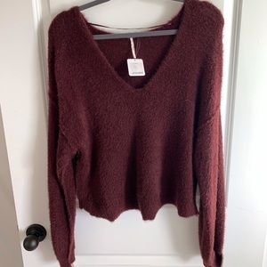 NWT Free People V neck sweater